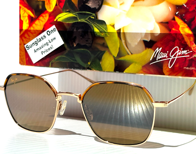NEW Maui Jim MOON DOGGY Gold Tort POLARIZED HCL Bronze Lens