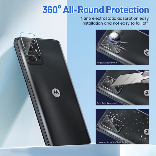2-Pack HD Tempered Glass Camera Lens Protector for Motorola Moto G Power 5G 2023 - Imagen 3 de 6
