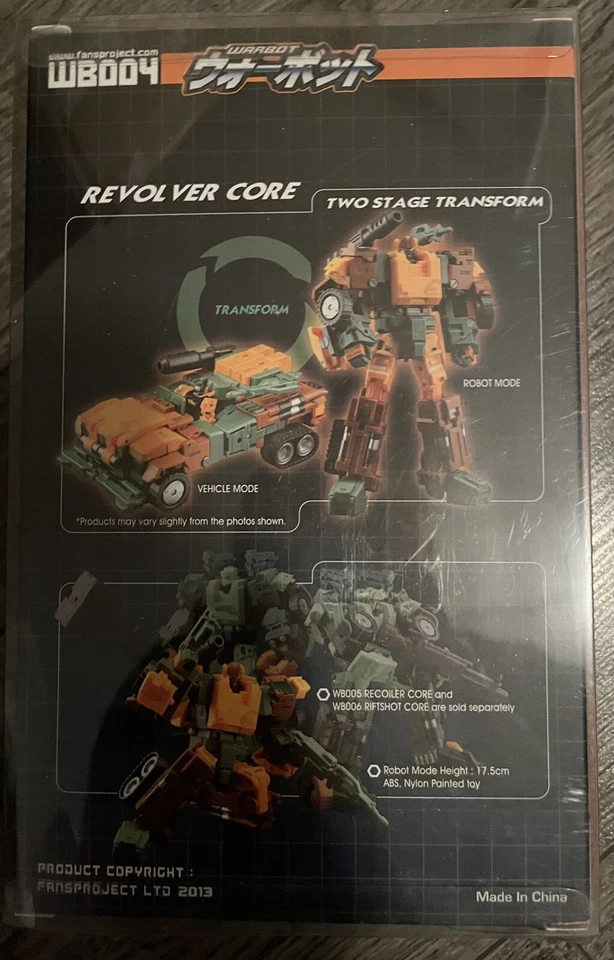 Transformer Fansproject Warbot REVOLVER CORE Wb004 ROADBUSTER Masterpiece NEW - Image 2 of 2
