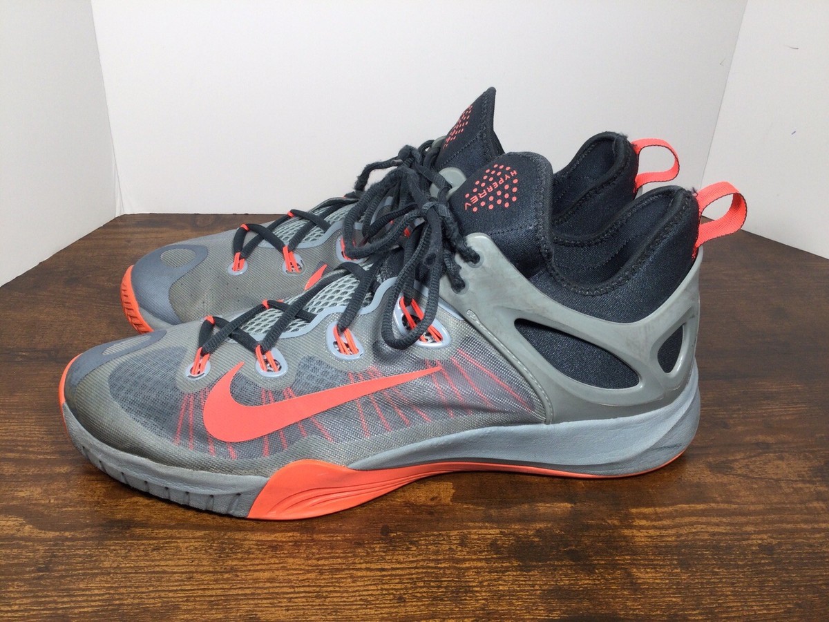 Nike Zoom Hyperrev 2015 705370-080 Gray Basketball Shoes Men's
