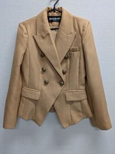 BALMAIN Tailored Jacket Gold Buttons Double-Breasted Blazer Size M women fashion