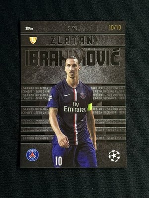 2024-25 Topps Total Football Season Kickoff ZLATAN Ibrahimovic Black #10/10