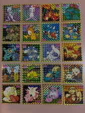 Charizard Mewtwo Pikachu Prism Holo Topsun Pokemon Sticker Full Set 20 Japanese