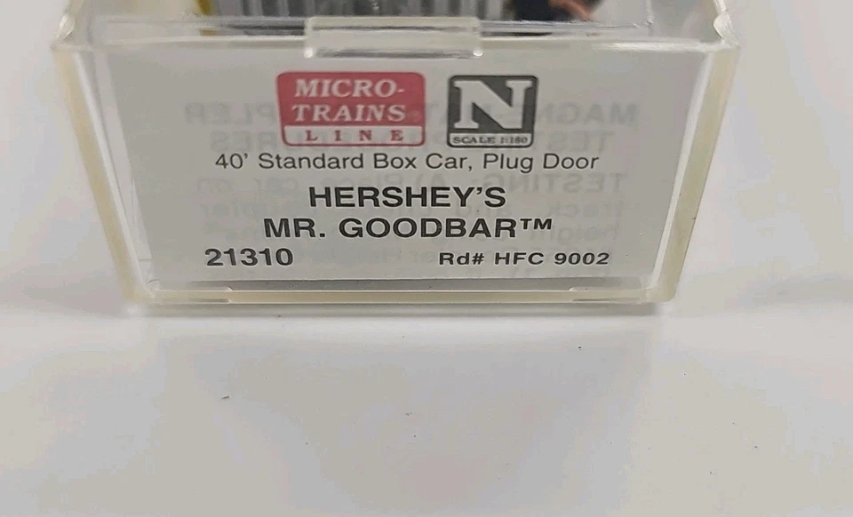 N Scale HERSHEY'S  MR GOODBAR 40' Box Car, Road 9002 -MICRO TRAINS 21310 - Image 2 of 2