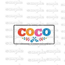 Disney CoCo Title ug Premade Scrapbook Paper Piece Die Cut