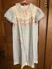 Charmode Sears And Roebuck Vintage Night Gown House Dress Cotton