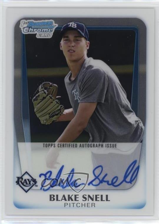 2011 Bowman Draft Chrome Prospects Auto Blake Snell #BCAP-BSN Auto h8b