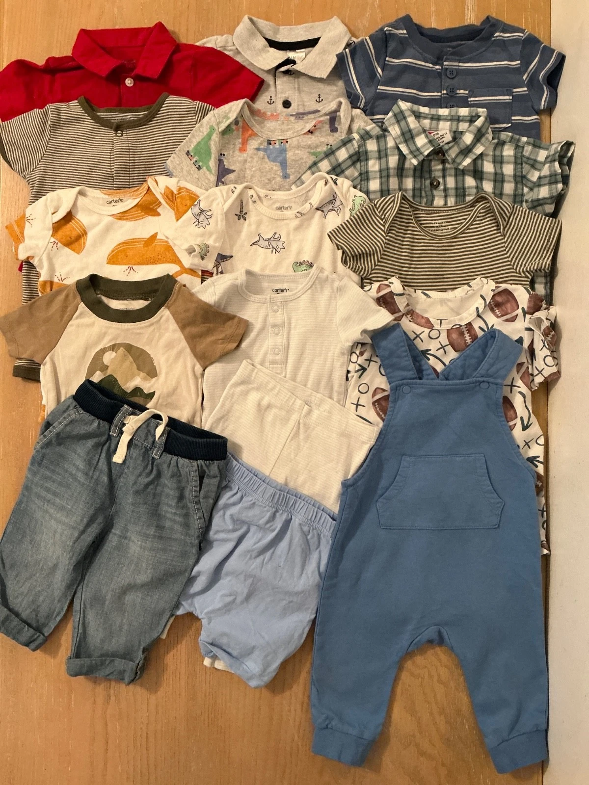 Carter's, Oshkosh, Others Infant Boys Clothing Lot of 16 Size 9, 9-12 Months