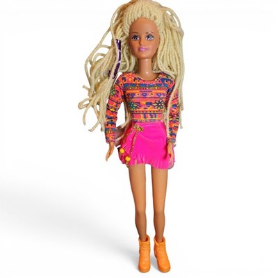 Vintage Sindy Crimp and Bead Puppe Hasbro 1994 geflochtene Haare 90er sehr guter Zustand