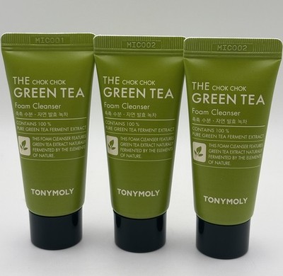 NEW 3X Tony Moly Tonymoly The Chok Chok Green Tea Watery Cream Travel 15ml/0.5oz