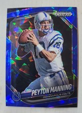 2025 prizm black football peyton manning blue ice 4/125