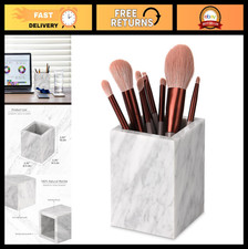 Natural Marble Toothbrush Holder - Multifunctional Bathroom Organizer for Makeup