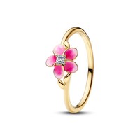 Pandora Ring 163844C01 Weite 54 Disney Pinke Vaiana Blume Ring Vergoldet