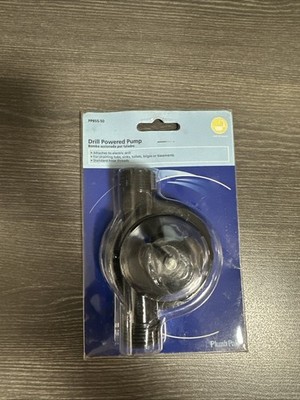 PLUMB PAK PP855-50 Drill Powered Water Pump for Draining Tubs Sinks Toilets NOS