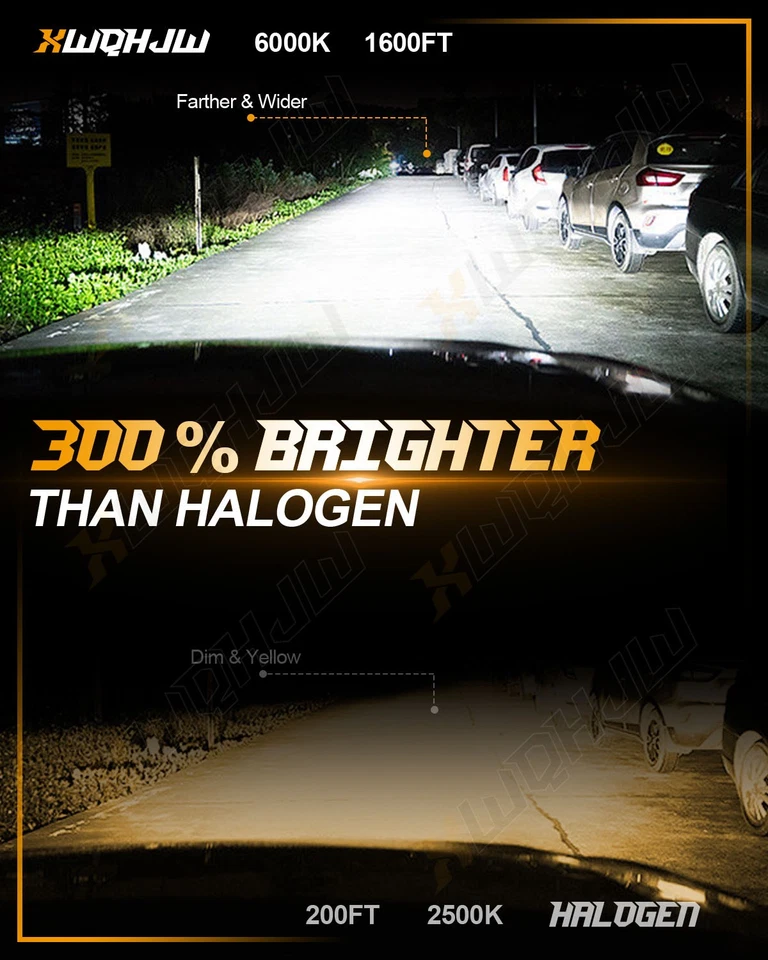 Para For Ford Expedition 2003-2006 LED faro de luz baja alta luces de niebla - Image 3 of 4