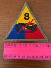 Vintage WW2 Original 8th US Army Armored Tank Division Military Patch — photo 3