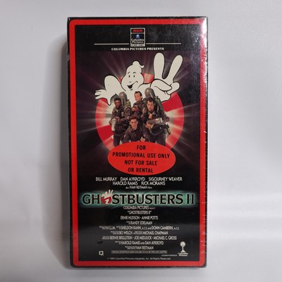 Ghostbusters 2 II (VHS, 1989) VHS Sealed Tape Red Frame First Print WATERMARKS