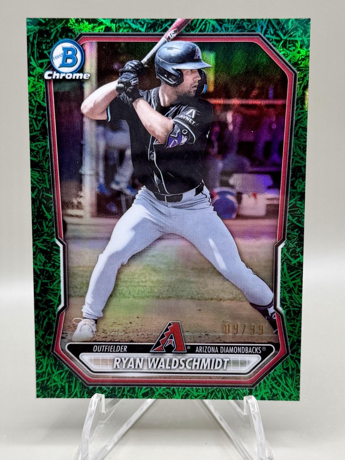 2026 Bowman #BCP-39 Ryan Waldschmidt Chrome Prospects Green Grass Refractor #/99