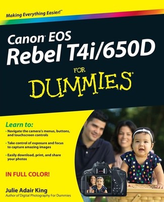 Canon EOS Rebel T4i/650D For Dummies - paperback King, Julie Adair