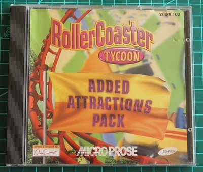 ''Leerhülle'' RollerCoaster Tycoon Added Attractions Pack (PC, 1999, Jewel-Case)