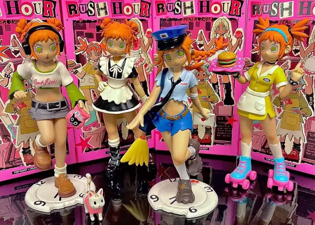 Authentic Peach Riot Rush Hour Series Blind Box Figure Toy Gift