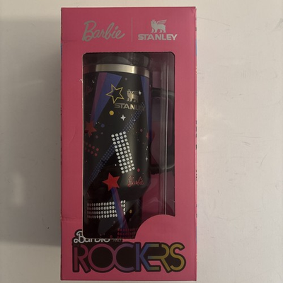 #ad Barbie x Stanley Travel Tumbler #x27;80s Rockers#x27; 40 oz Quencher Limited Edition New $43.00