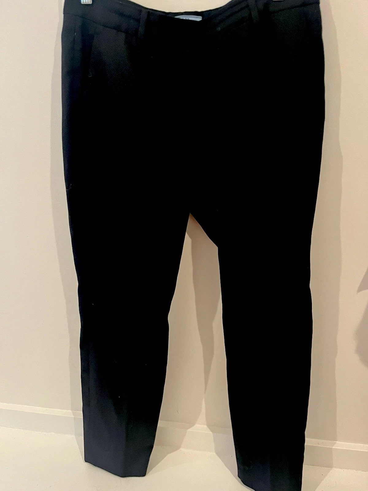 Prada Pantalone Nero Abito Lana Designer 1200$ 44 M