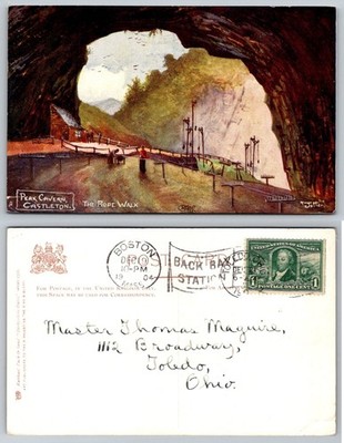 Standard Peak Cavern Castleton Rope Walk Postcard