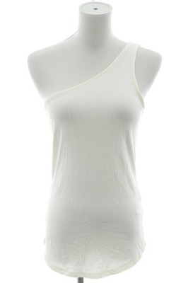 H&M One-Shoulder-Top Damen Top Gr. DE 36 weiß Casual-Look