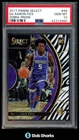 2017 PANINI SELECT #49 DE AARON FOX ZEBRA PRIZM RC CONCOURSE ROOKIE PSA 10