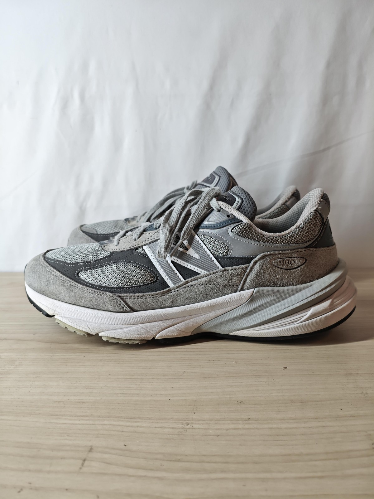New Balance 990v6 Shoes Mens Size 12 Gray Made in USA Suede Mesh FuelCell ENCAP