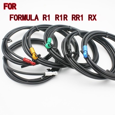 Practical BRAKE HOSE KIT Steel Blue For FORMULA R1 Gold 2 Meters THE ONE FR