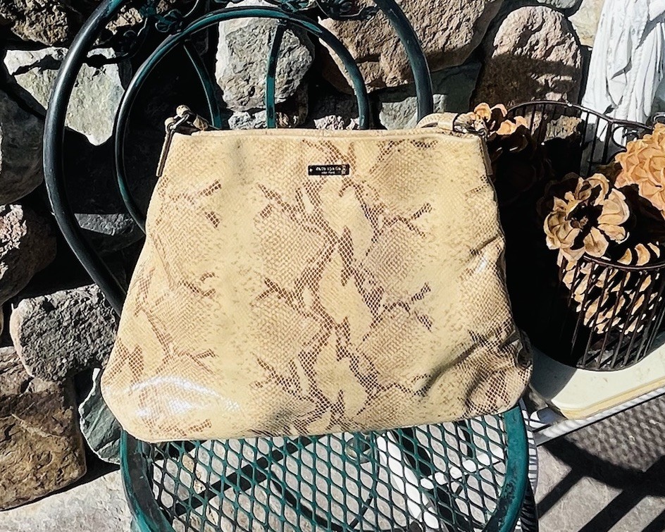 Kate Spade Python-embossed Leather Shoulder Bag N… - image 12