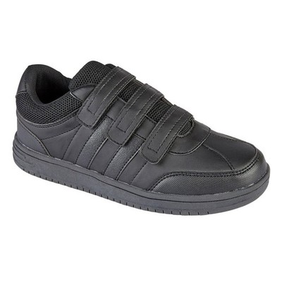 Boys School Shoes Kids Formal Sneakers 3 Touch Straps Anti-Slip Sporty Trainers