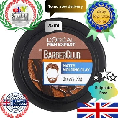 BRANDED L'Oreal Paris Men Expert Matt Clay Barber Club, Matte Molding Hair...