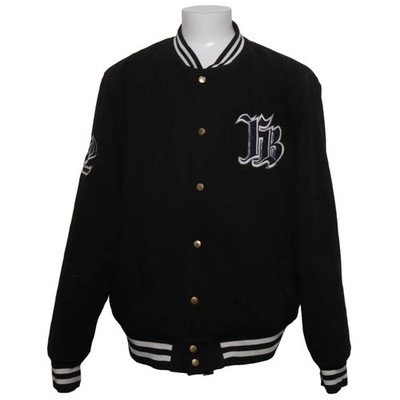 Fishbone, Collegejacke, Herren, Größe: XL, Schwarz/Weiß, Einfarbig #CWH