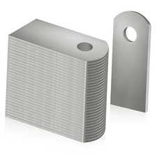 30 Pcs Weld on Tabs, Universal Shock Mount Flat Tab Bracket 1" W, 2-3/8" H,