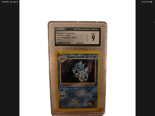 Giovanni's Gyarados Gym Challenge 5/132 Holo Rare CGC 9 Pokémon Card 2000