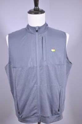 The Masters Tech Full-Zip Vest Augusta Gray Men's Medium M