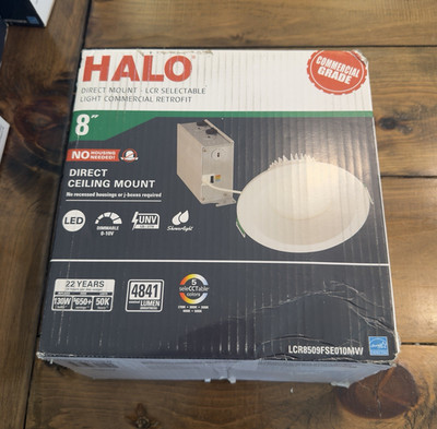 Halo LCR Selectable 8'' LED Direct Mount Ceiling Light 4841lm 3000K Dimmable