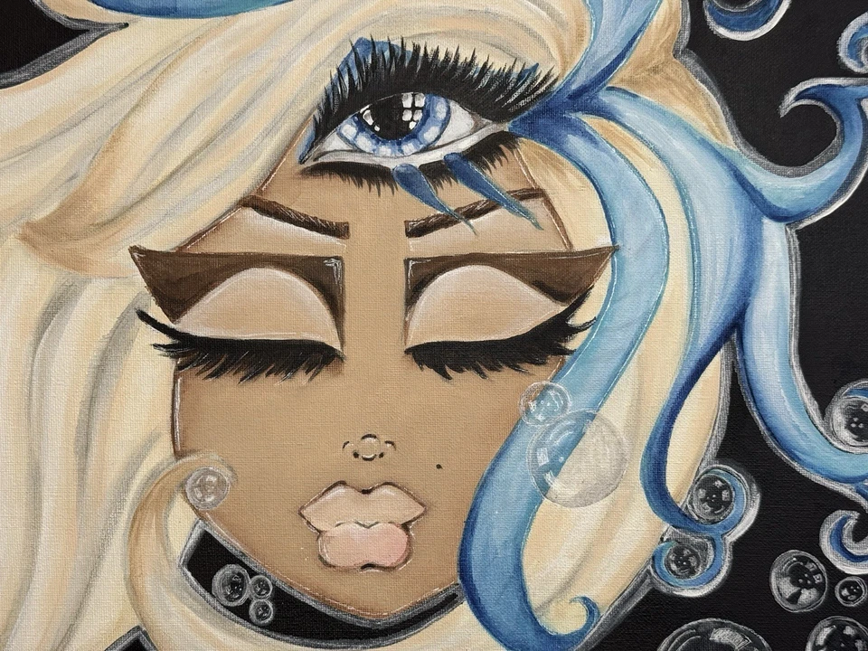 Vintage Style Alice In wonderland Wall Art 27”x21” Framed - Image 2 of 4