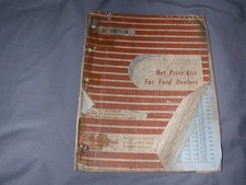1928 Thru 1956 Ford Parts Accessories Net Price List - Form 3636