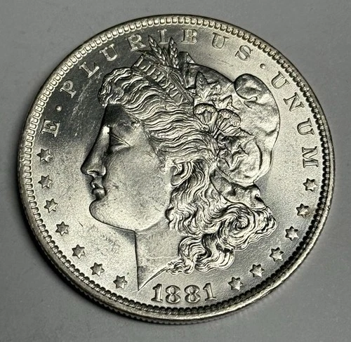 Mint State 1881-O Morgan Silver Dollar (gently cleaned), U.S. $1 Coin MS UNC