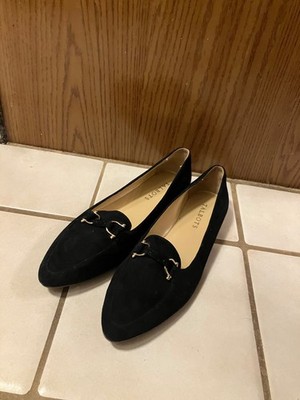 Talbot Black Francesca Suede Driving Moccasins Size 6.5M