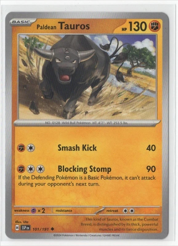 Pokemon Surging Sparks -  101/191 Paldean Tauros