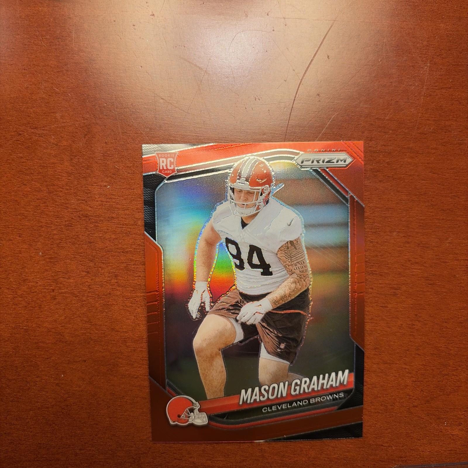 Mason Graham 2025 Red Retail SSP Prizm No. 354 CLEVELAND BROWNS