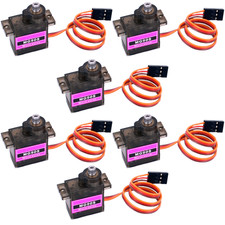 ✅ 6 pièces servo MG90S transmission métallique mini micro JR connecteur avion...