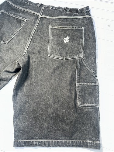Rocawear Vintage Y2K Baggy Carpenter Jorts Hip-Hop Jay-Z Black Shorts Size: 40 - Bild 4 von 12