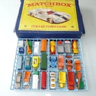 Matchbox Regular Wheels Collectors Carrying Case with Cars, Vintage. 1960's