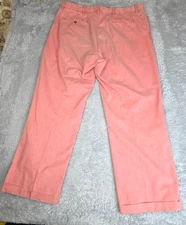 Murrays Toggery Shop Pants Mens Nautical Resort Wear Coastal Casual Pink 40 x 30